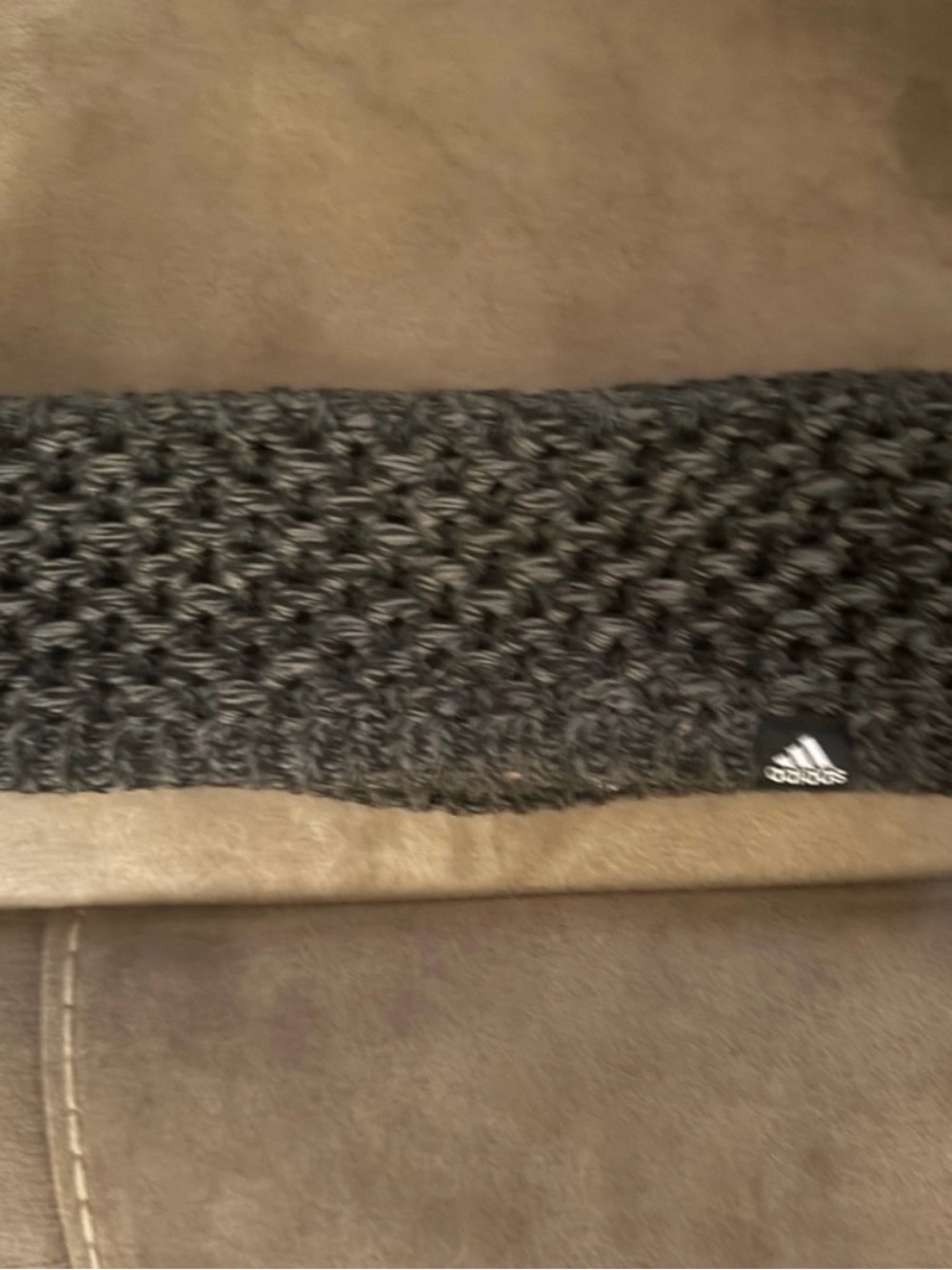 adidas Black Chunky Knit Headband